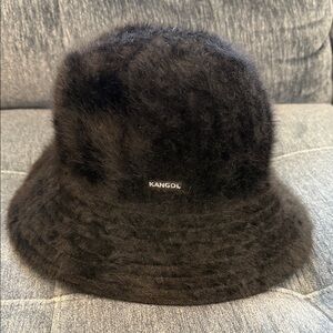 Kangol Plush Black Bucket Hat